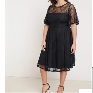 Jason Wu/ELOQUII Pleated Lace Dress in size 18